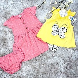 First impressions baby onesie and dress Lot 24M